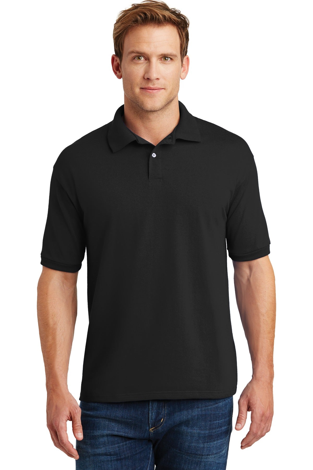 Hanes® EcoSmart® - 5.2-Ounce Jersey Knit Sport Shirt. 054X - DFW Impression