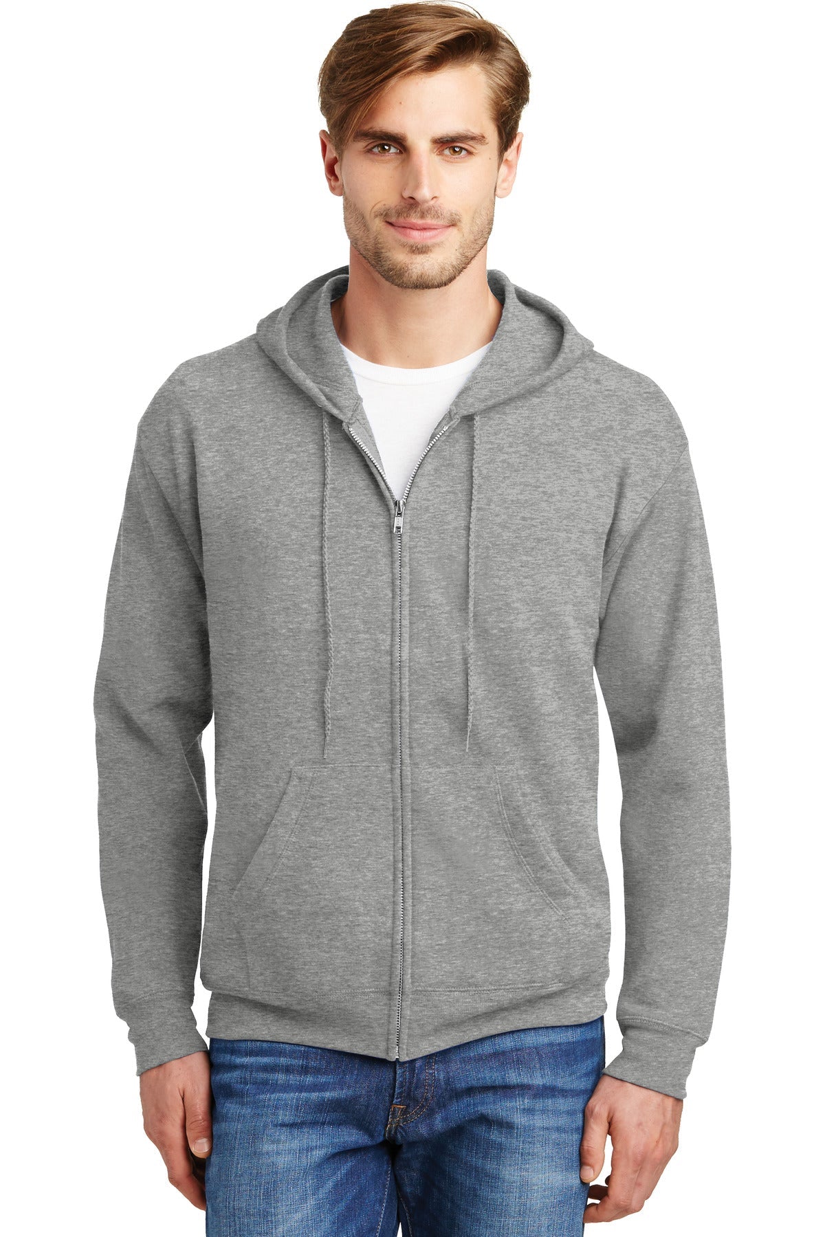 Hanes® - EcoSmart® Full-Zip Hooded Sweatshirt. P180 - DFW Impression