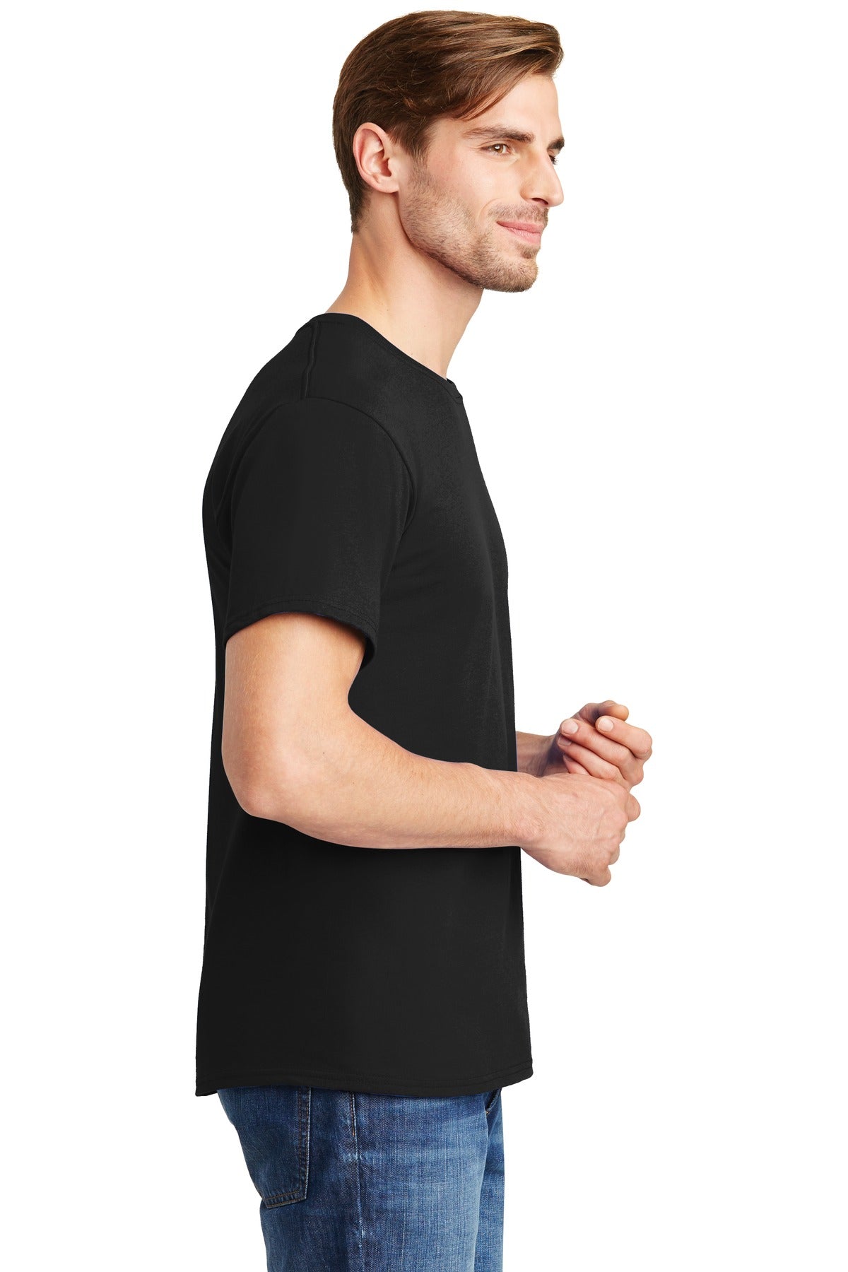 Hanes® - Essential-T 100% Cotton T-Shirt. 5280 [Black] - DFW Impression