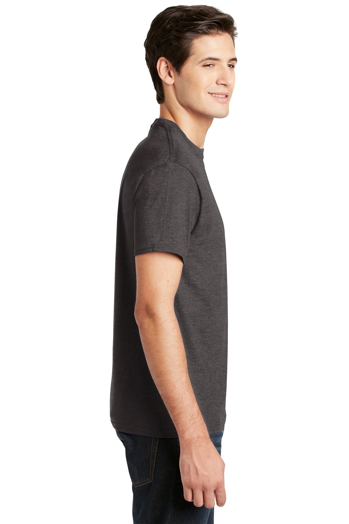 Hanes® - Essential-T 100% Cotton T-Shirt. 5280 [Charcoal Heather] - DFW Impression