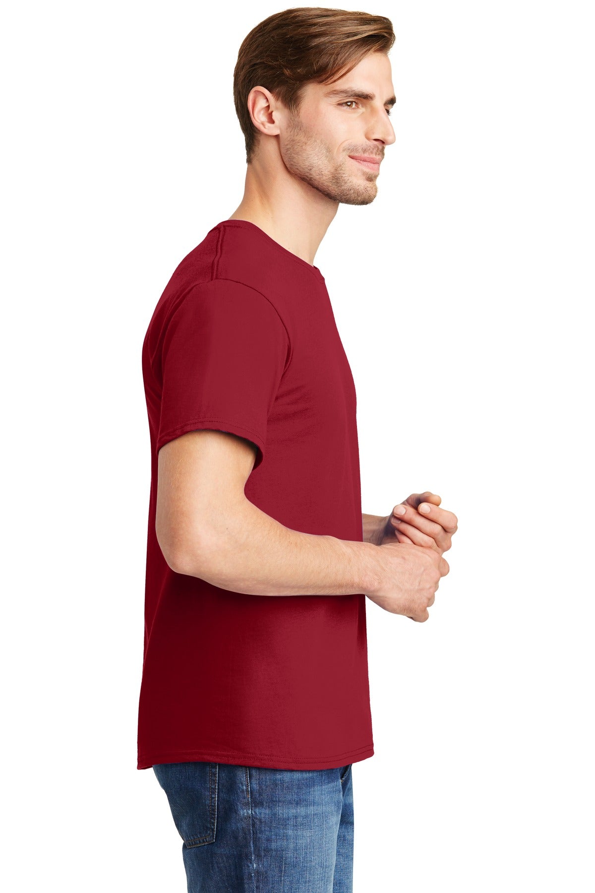 Hanes® - Essential-T 100% Cotton T-Shirt. 5280 [Deep Red] - DFW Impression