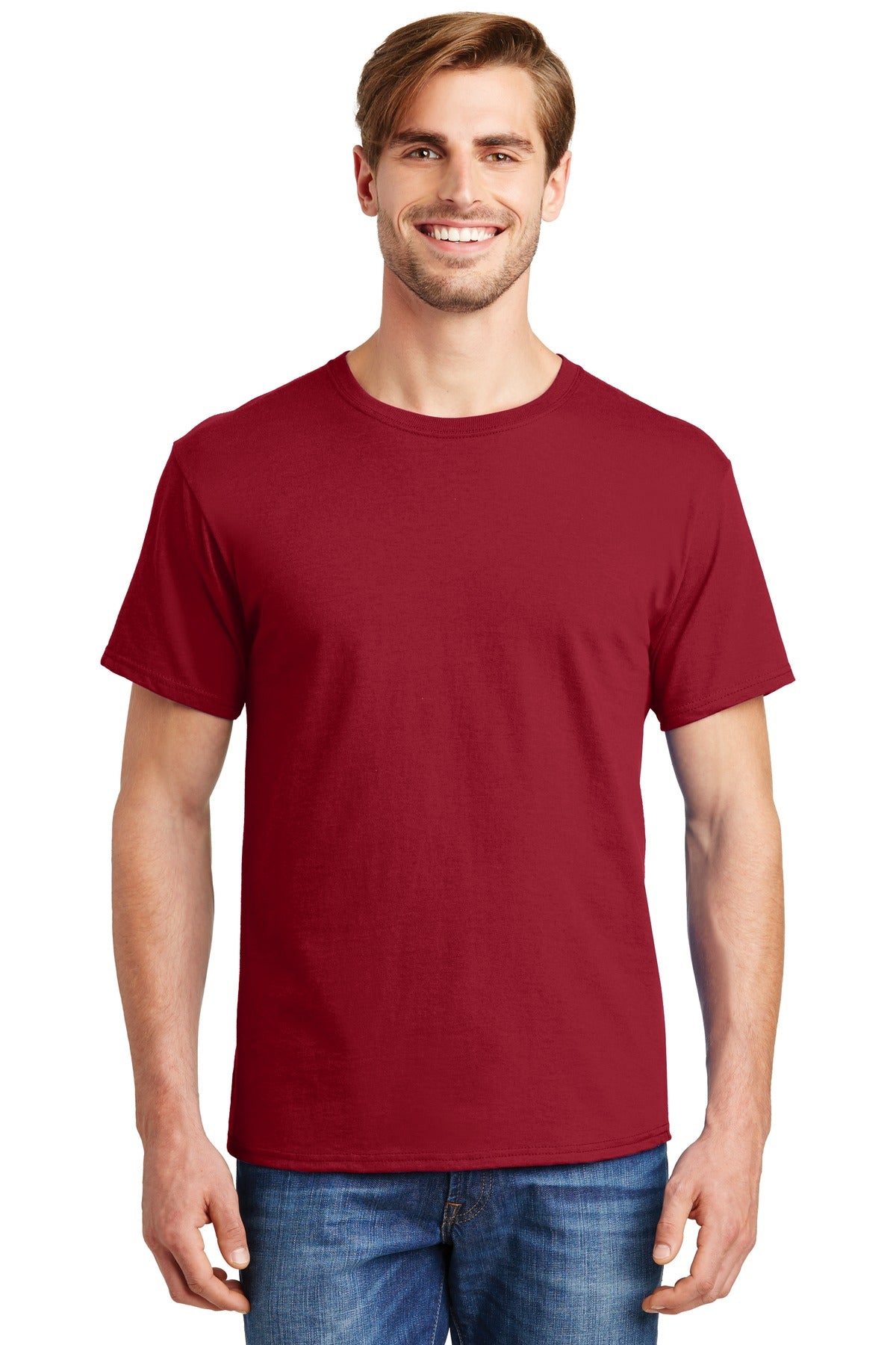 Hanes® - Essential-T 100% Cotton T-Shirt. 5280 [Deep Red] - DFW Impression