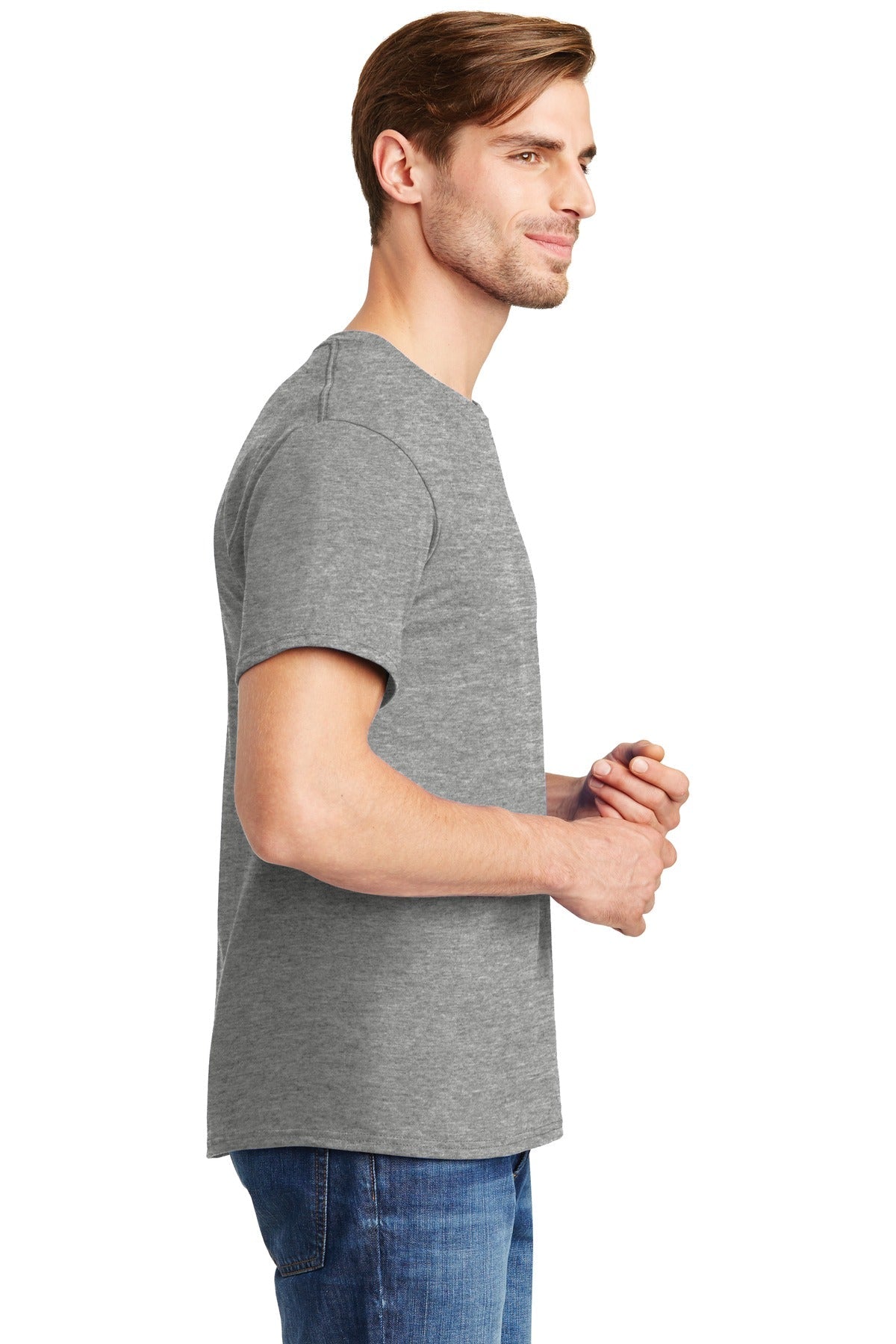 Hanes® - Essential-T 100% Cotton T-Shirt. 5280 [Light Steel*] - DFW Impression