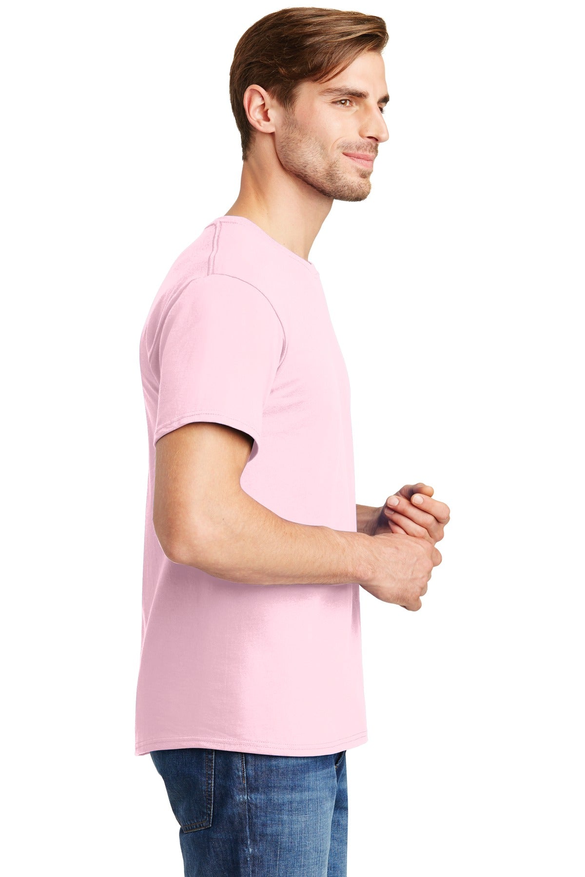 Hanes® - Essential-T 100% Cotton T-Shirt. 5280 [Pale Pink] - DFW Impression