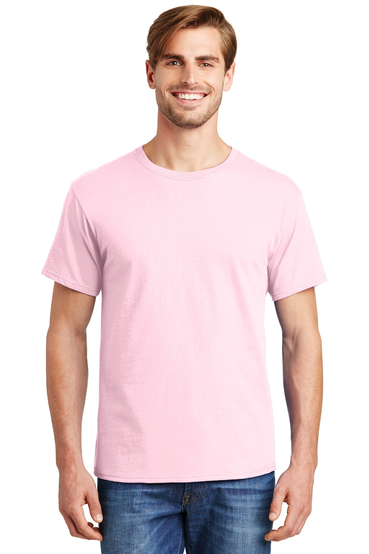 Hanes® - Essential-T 100% Cotton T-Shirt. 5280 [Pale Pink] - DFW Impression