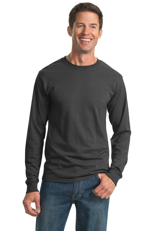 JERZEES® - Dri-Power® 50/50 Cotton/Poly Long Sleeve T-Shirt. 29LS [Charcoal Grey] - DFW Impression