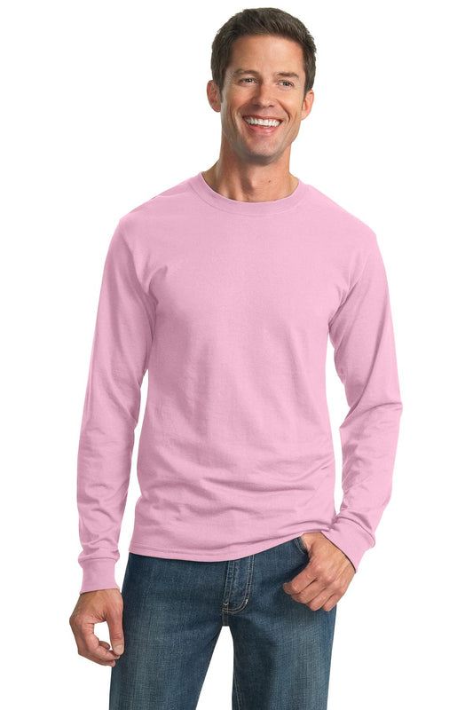 JERZEES® - Dri-Power® 50/50 Cotton/Poly Long Sleeve T-Shirt. 29LS [Classic Pink] - DFW Impression