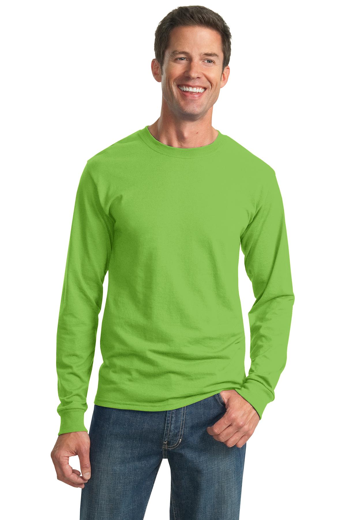 JERZEES® - Dri-Power® 50/50 Cotton/Poly Long Sleeve T-Shirt. 29LS [Kiwi] - DFW Impression
