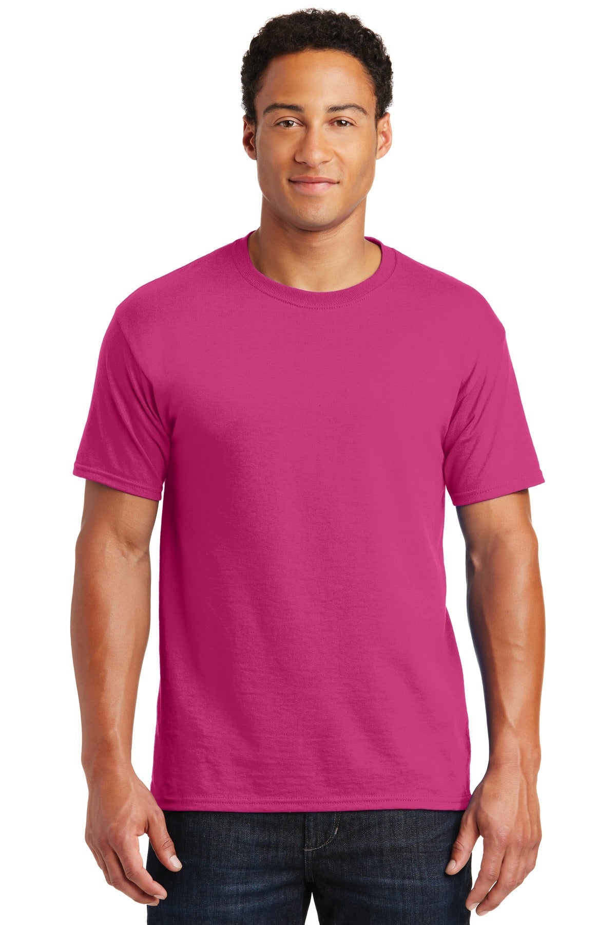 JERZEES® - Dri-Power® 50/50 Cotton/Poly T-Shirt. 29M [Cyber Pink] - DFW Impression
