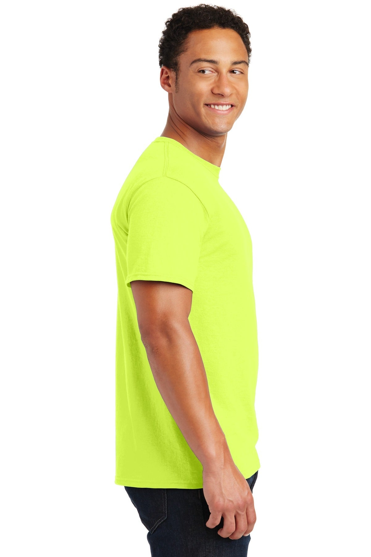 JERZEES® - Dri-Power® 50/50 Cotton/Poly T-Shirt. 29M [Safety Green] - DFW Impression