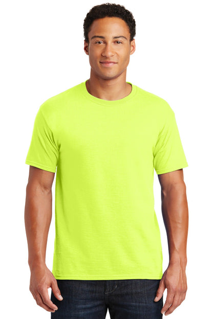 JERZEES® - Dri-Power® 50/50 Cotton/Poly T-Shirt. 29M [Safety Green] - DFW Impression