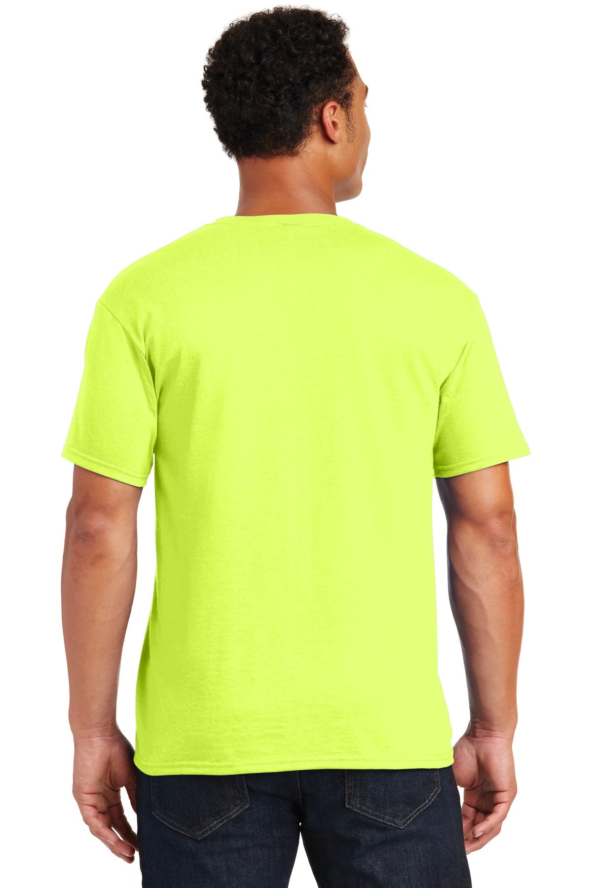 JERZEES® - Dri-Power® 50/50 Cotton/Poly T-Shirt. 29M [Safety Green] - DFW Impression