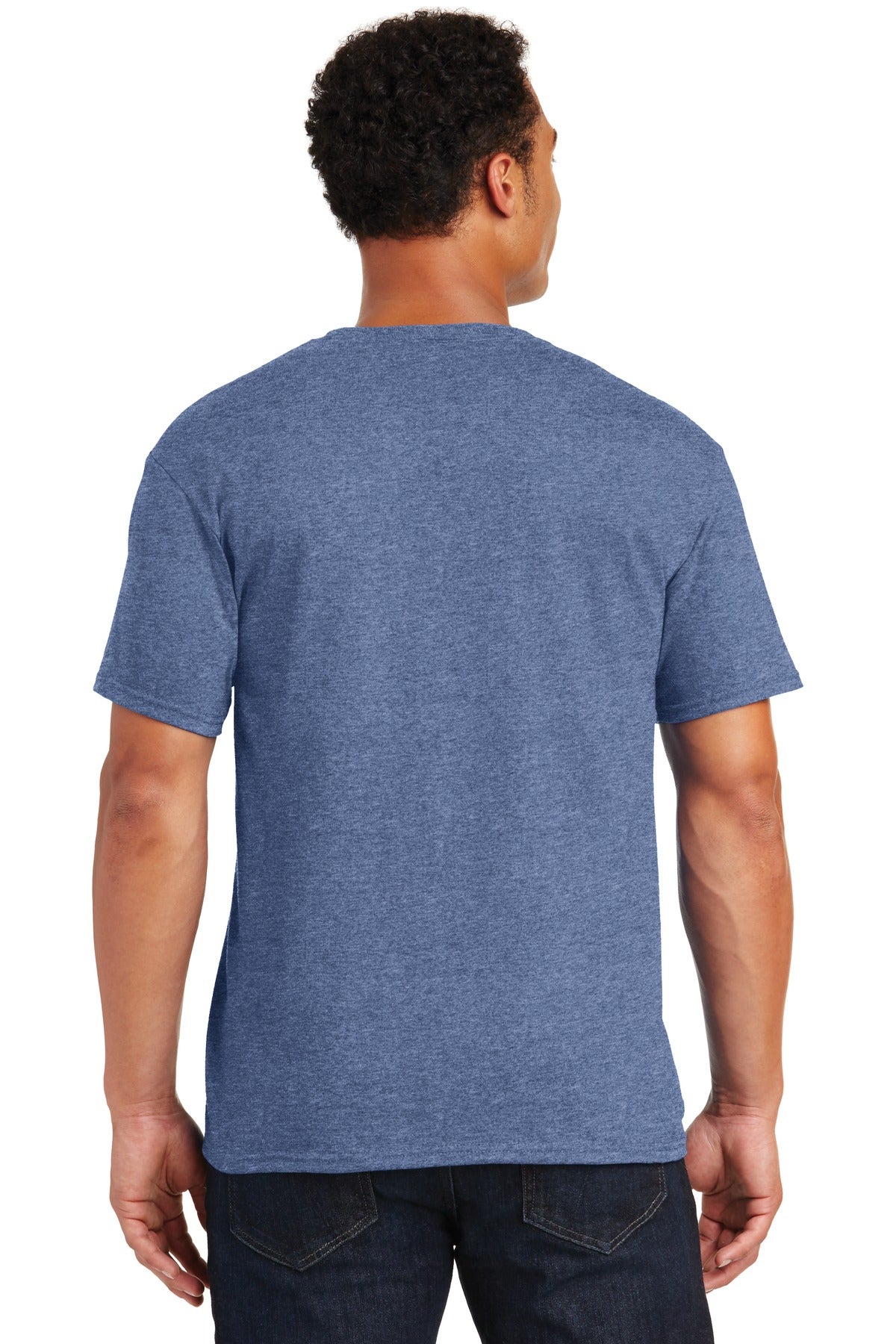 JERZEES® - Dri-Power® 50/50 Cotton/Poly T-Shirt. 29M [Vintage Heather Blue] - DFW Impression