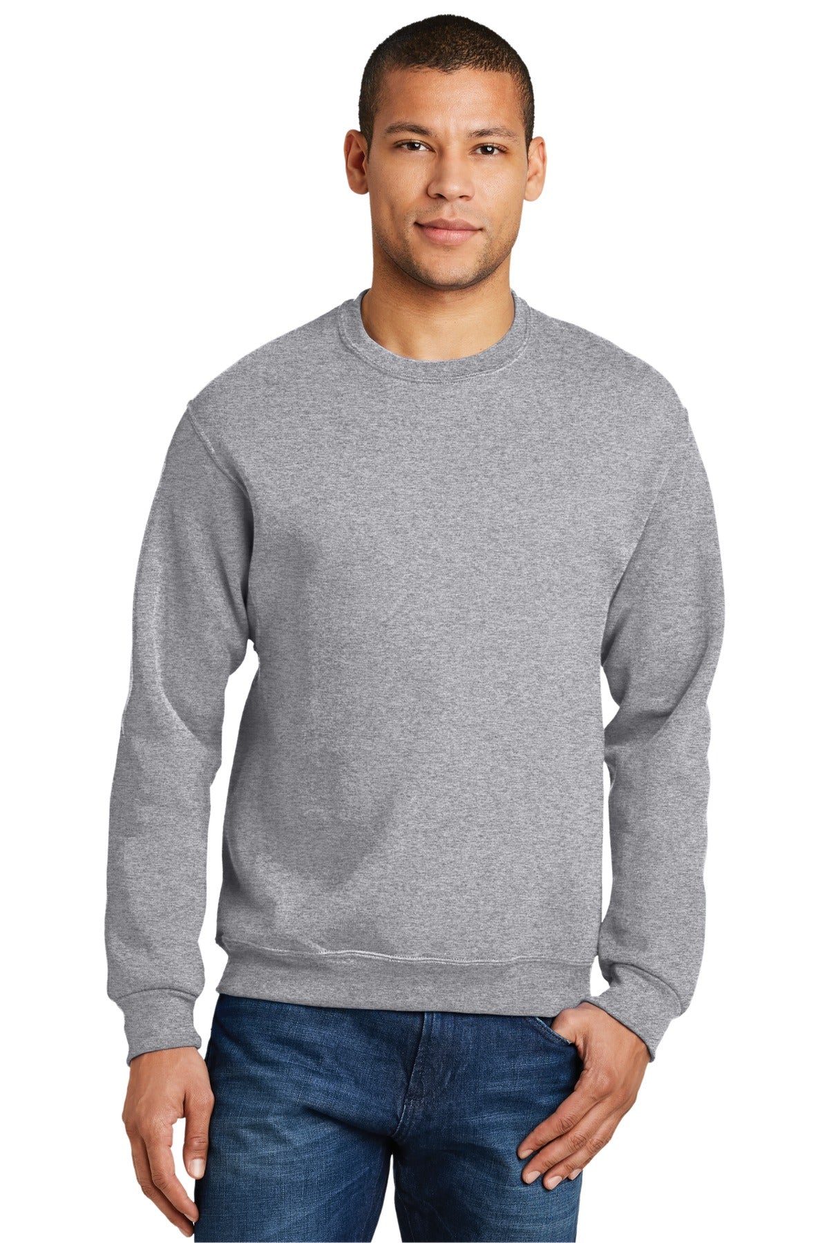 JERZEES® - NuBlend® Crewneck Sweatshirt. 562M [Athletic Heather] - DFW Impression