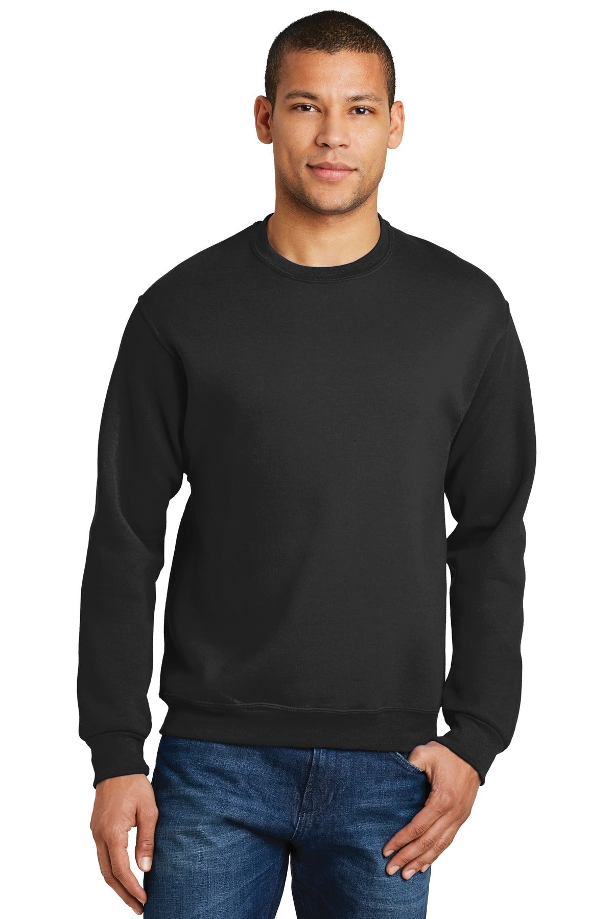 JERZEES® - NuBlend® Crewneck Sweatshirt. 562M [Black] - DFW Impression