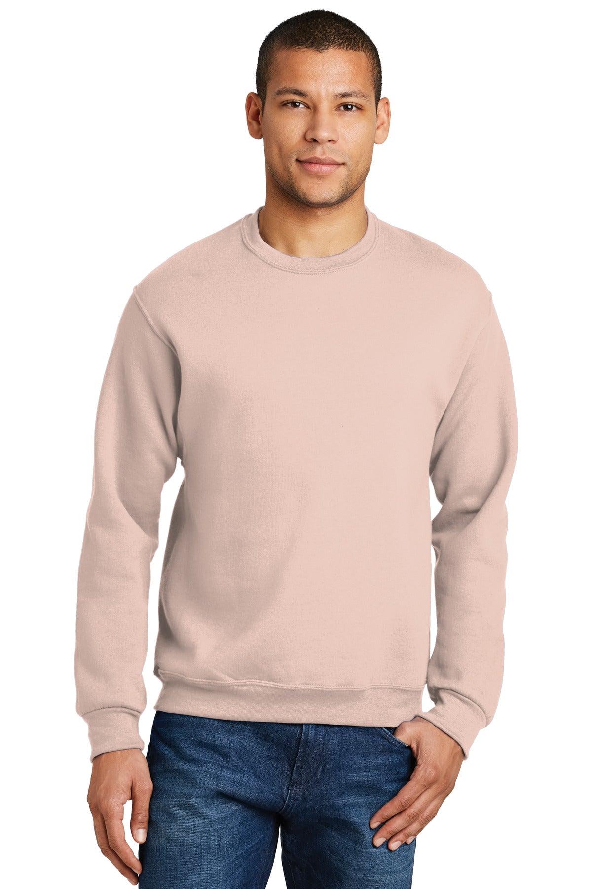 JERZEES® - NuBlend® Crewneck Sweatshirt. 562M [Blush Pink] - DFW Impression