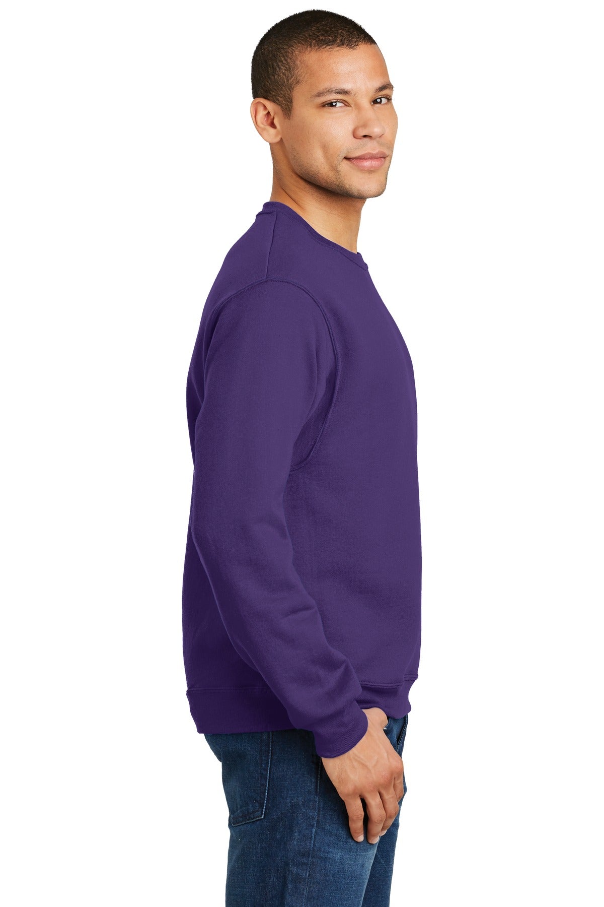 JERZEES® - NuBlend® Crewneck Sweatshirt. 562M [Deep Purple] - DFW Impression