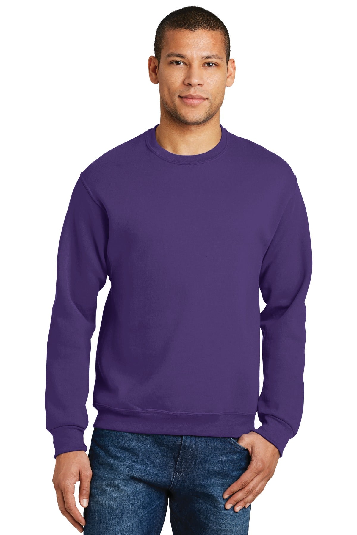 JERZEES® - NuBlend® Crewneck Sweatshirt. 562M [Deep Purple] - DFW Impression