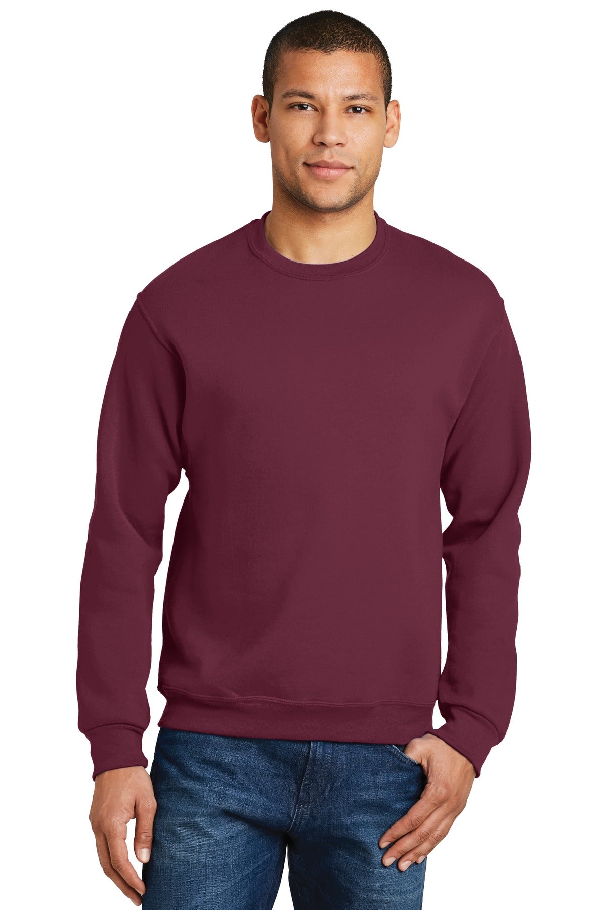 JERZEES® - NuBlend® Crewneck Sweatshirt. 562M [Maroon] - DFW Impression