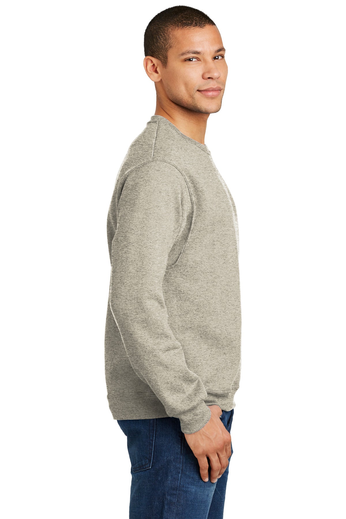 JERZEES® - NuBlend® Crewneck Sweatshirt. 562M [Oatmeal Heather] - DFW Impression