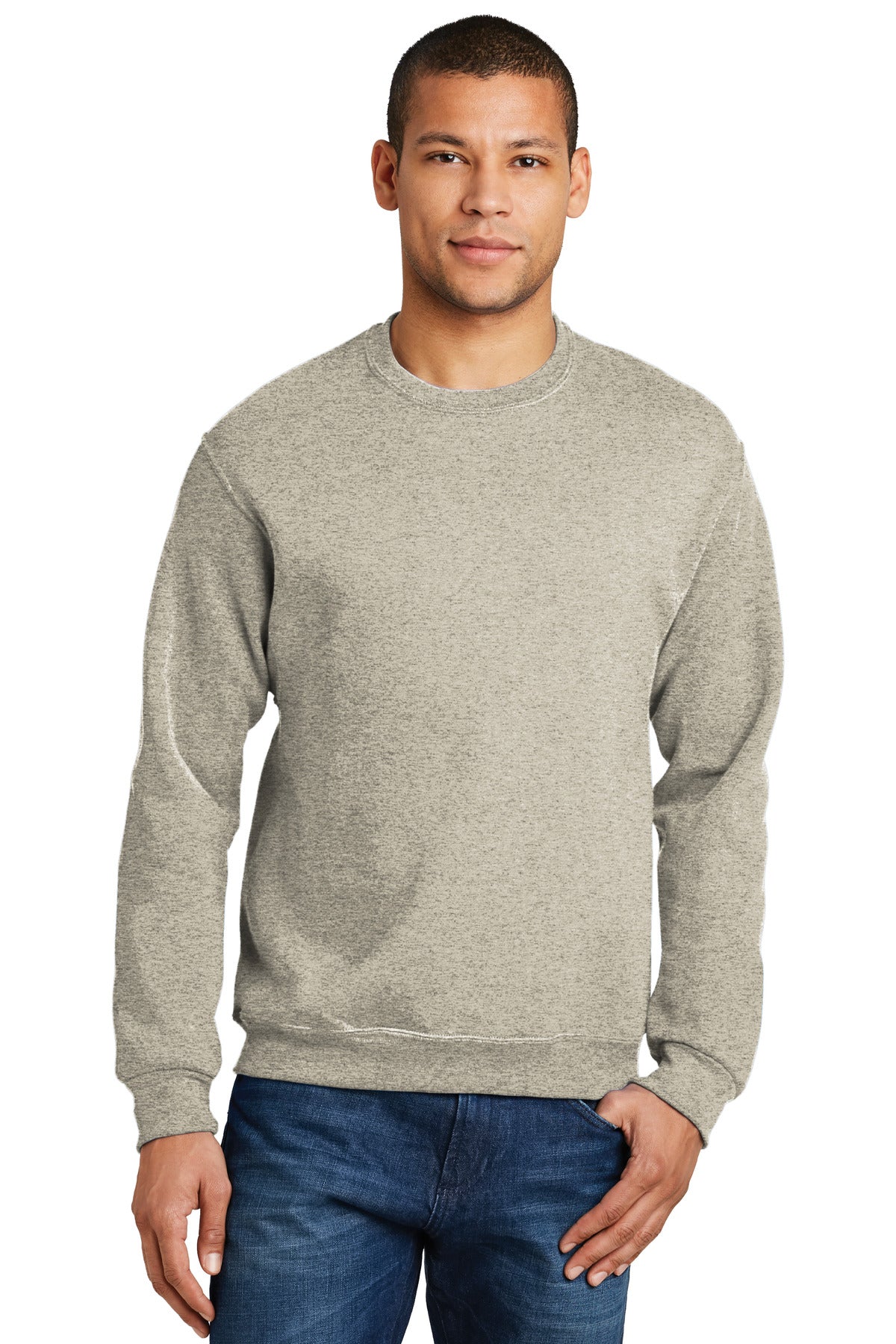 JERZEES® - NuBlend® Crewneck Sweatshirt. 562M [Oatmeal Heather] - DFW Impression