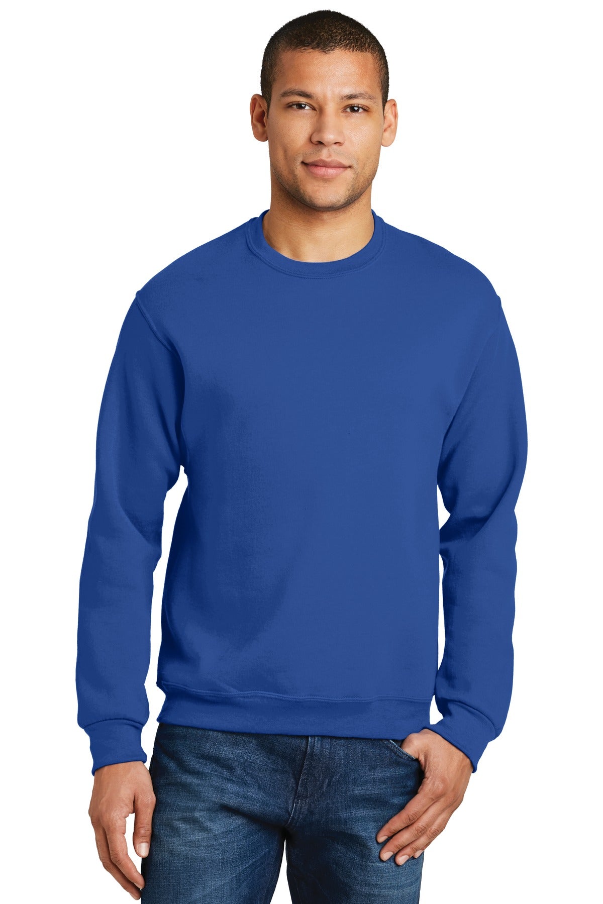 JERZEES® - NuBlend® Crewneck Sweatshirt. 562M [Royal] - DFW Impression