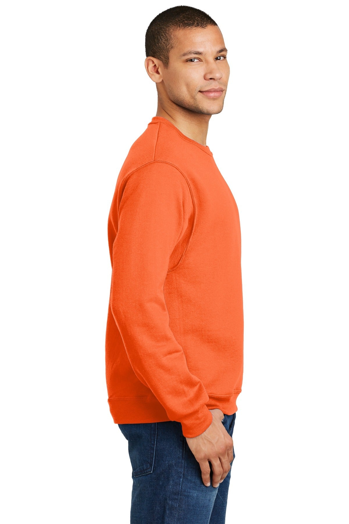 JERZEES® - NuBlend® Crewneck Sweatshirt. 562M [Safety Orange] - DFW Impression