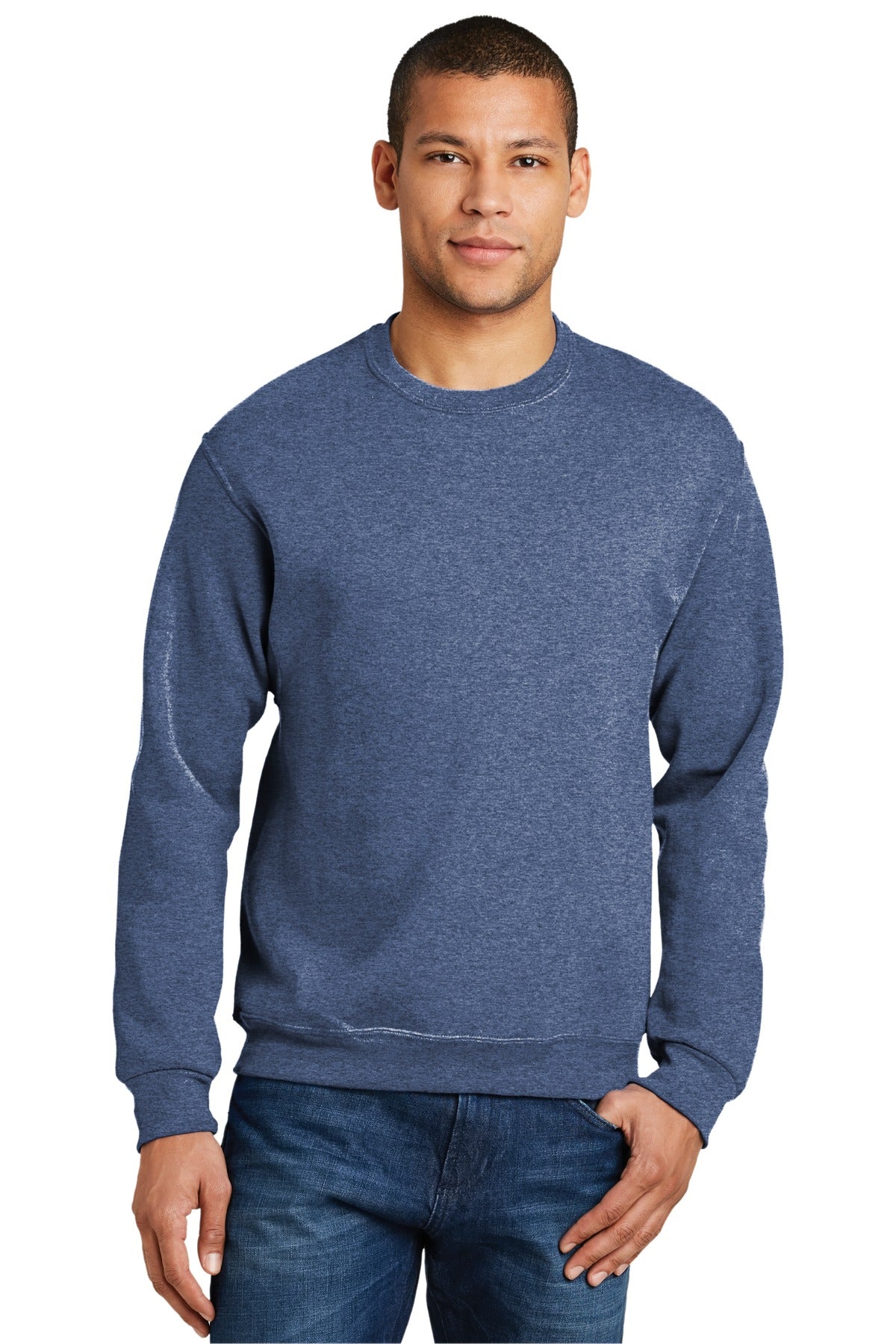 JERZEES® - NuBlend® Crewneck Sweatshirt. 562M [Vintage Heather Blue] - DFW Impression