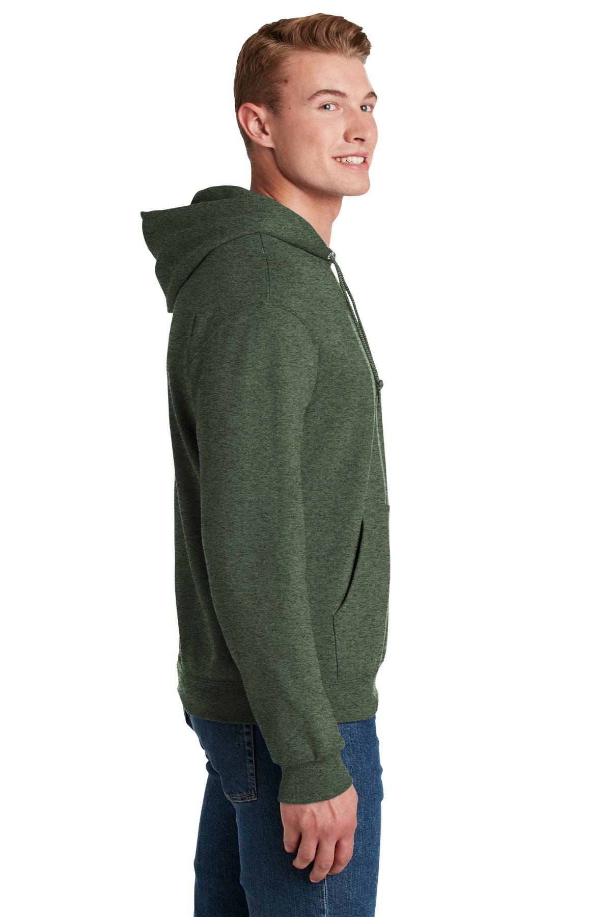 JERZEES NuBlend Pullover Hooded Sweatshirt. 996M Military