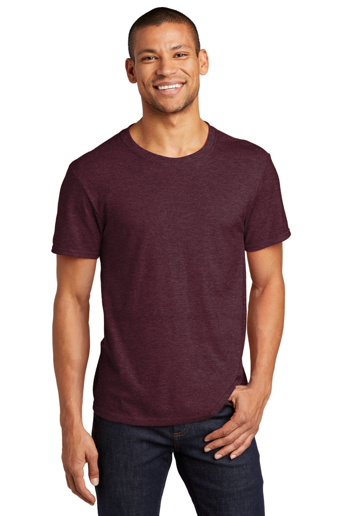 JERZEES® Premium Blend Ring Spun T-Shirt 560M [Maroon Heather] - DFW Impression