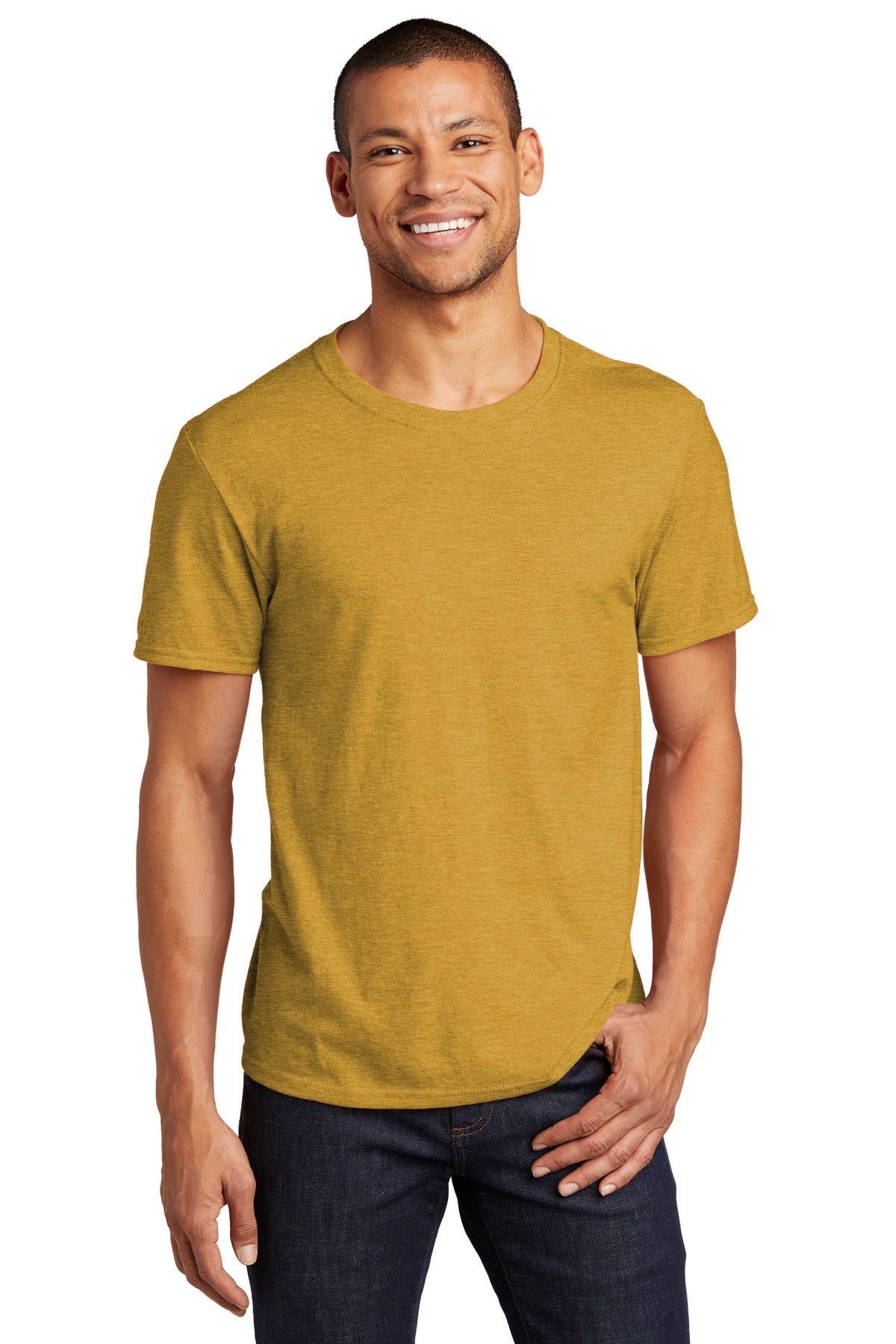 JERZEES® Premium Blend Ring Spun T-Shirt 560M [Mustard Heather] - DFW Impression