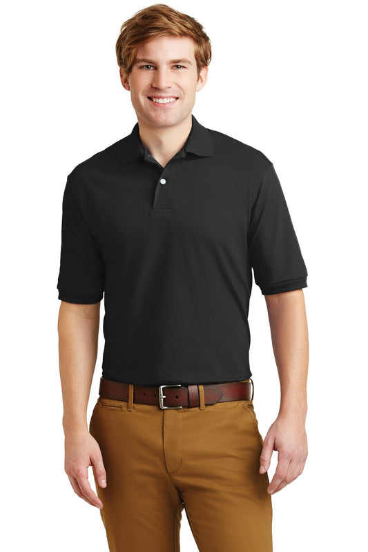 JERZEES® - SpotShield™ 5.4-Ounce Jersey Knit Sport Shirt. 437M [Black] - DFW Impression