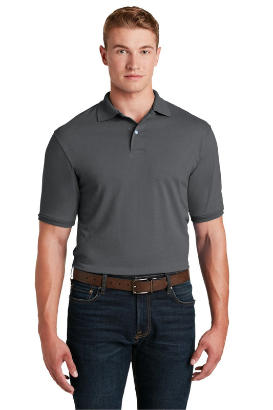 JERZEES® - SpotShield™ 5.4-Ounce Jersey Knit Sport Shirt. 437M [Charcoal Grey] - DFW Impression