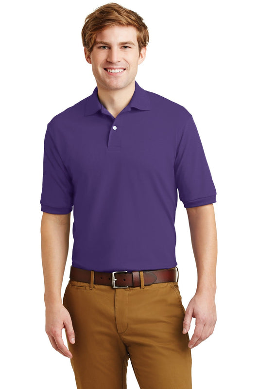 JERZEES® - SpotShield™ 5.4-Ounce Jersey Knit Sport Shirt. 437M [Deep Purple] - DFW Impression