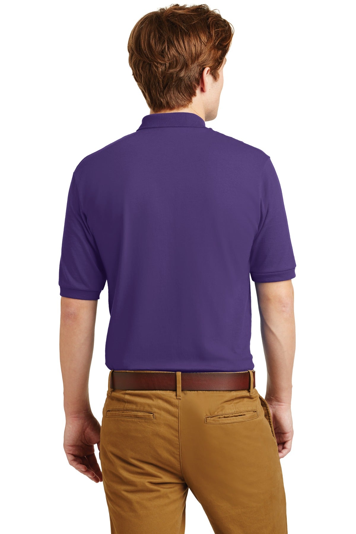 JERZEES® - SpotShield™ 5.4-Ounce Jersey Knit Sport Shirt. 437M [Deep Purple] - DFW Impression