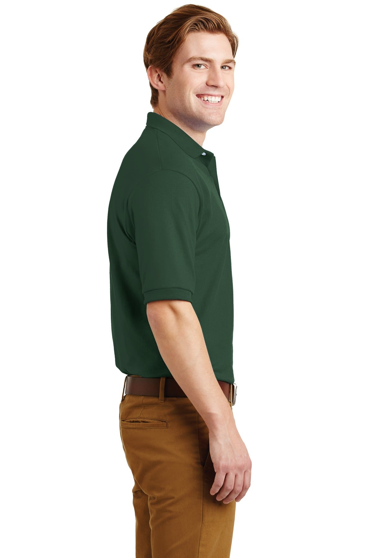 JERZEES® - SpotShield™ 5.4-Ounce Jersey Knit Sport Shirt. 437M [Forest] - DFW Impression