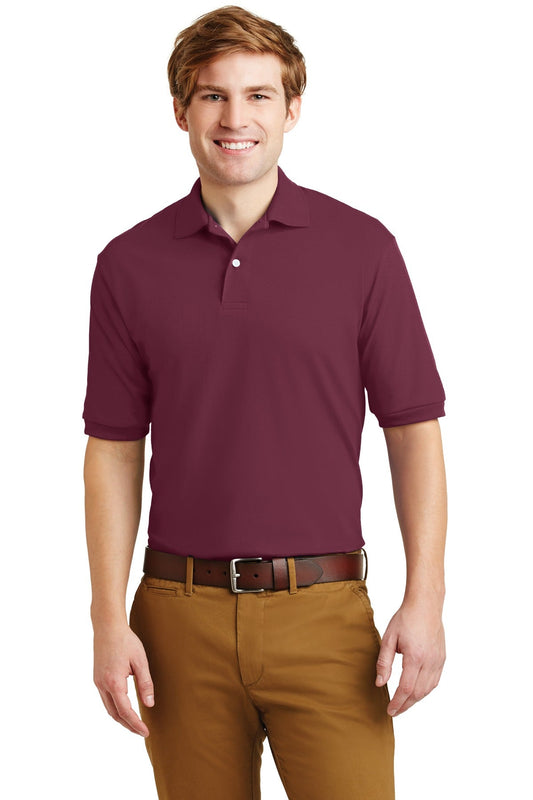 JERZEES® - SpotShield™ 5.4-Ounce Jersey Knit Sport Shirt. 437M [Maroon] - DFW Impression