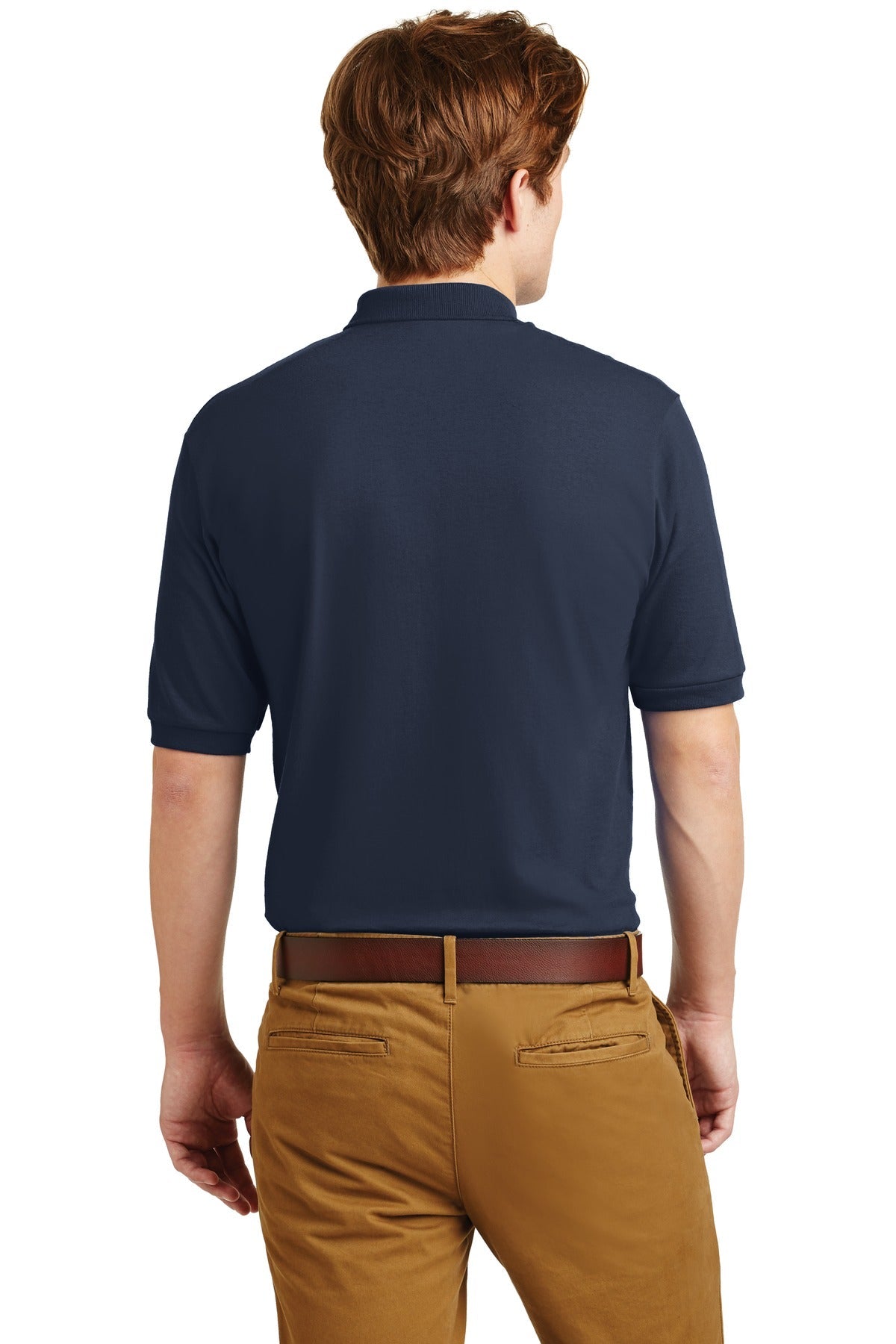 JERZEES® - SpotShield™ 5.4-Ounce Jersey Knit Sport Shirt. 437M [Navy] - DFW Impression