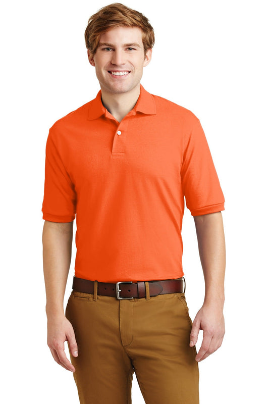 JERZEES® - SpotShield™ 5.4-Ounce Jersey Knit Sport Shirt. 437M [Safety Orange] - DFW Impression