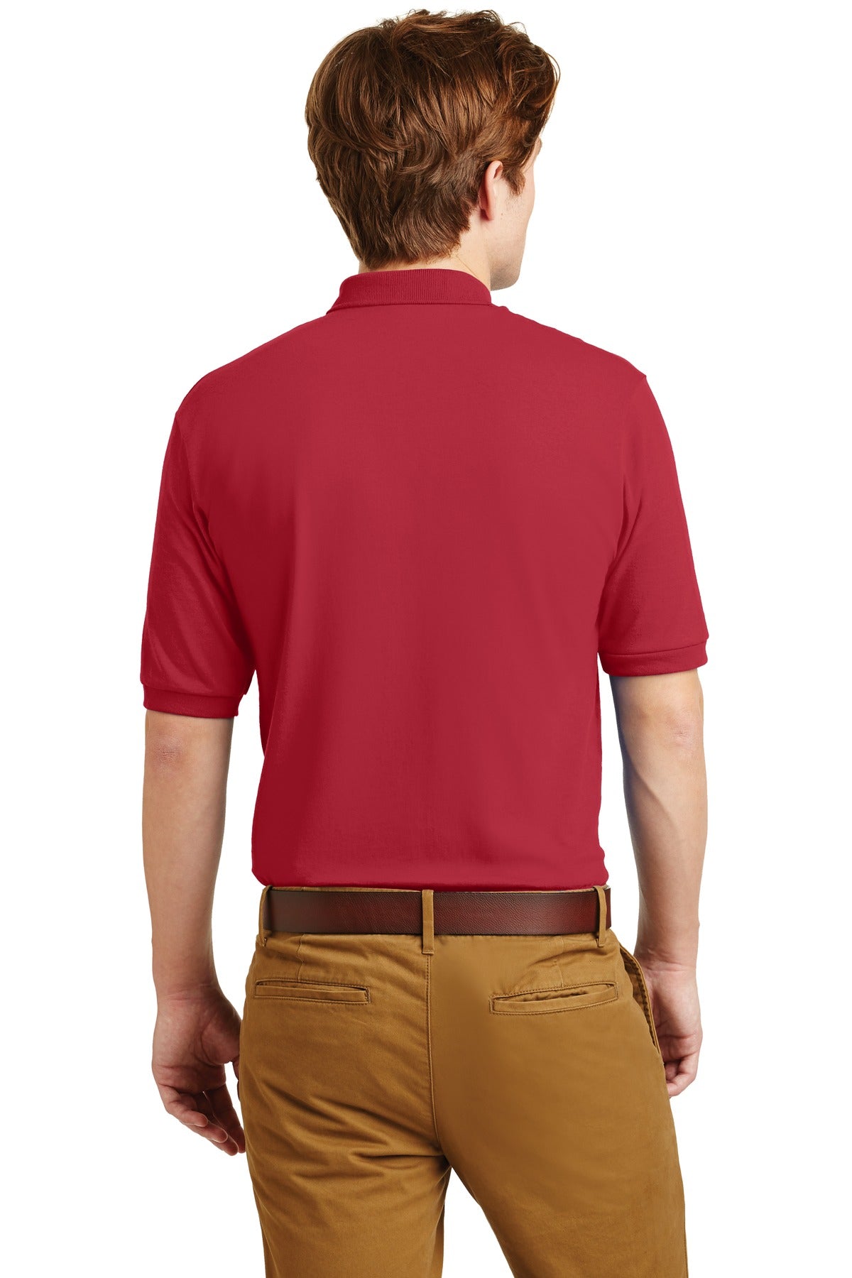 JERZEES® - SpotShield™ 5.4-Ounce Jersey Knit Sport Shirt. 437M [True Red] - DFW Impression