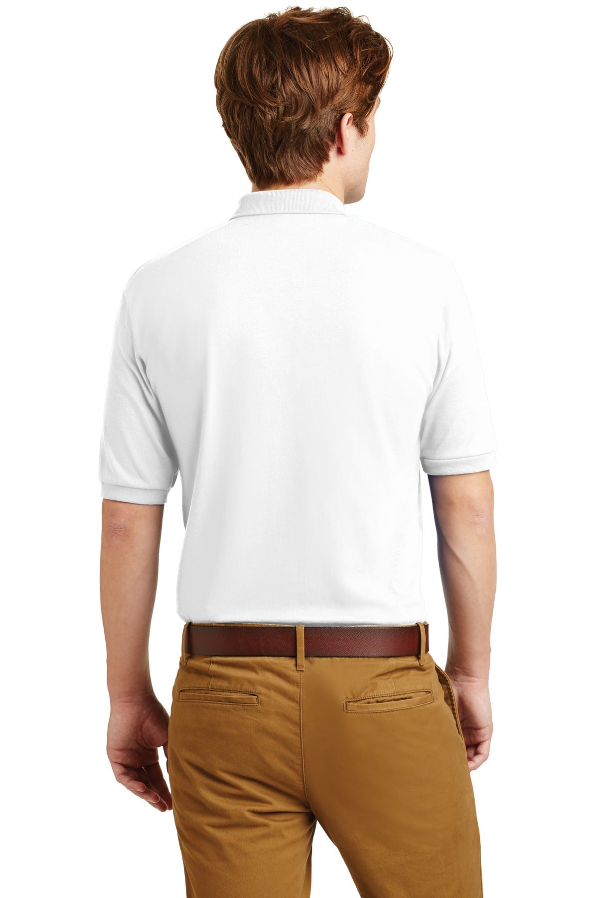 JERZEES® - SpotShield™ 5.4-Ounce Jersey Knit Sport Shirt. 437M [White] - DFW Impression