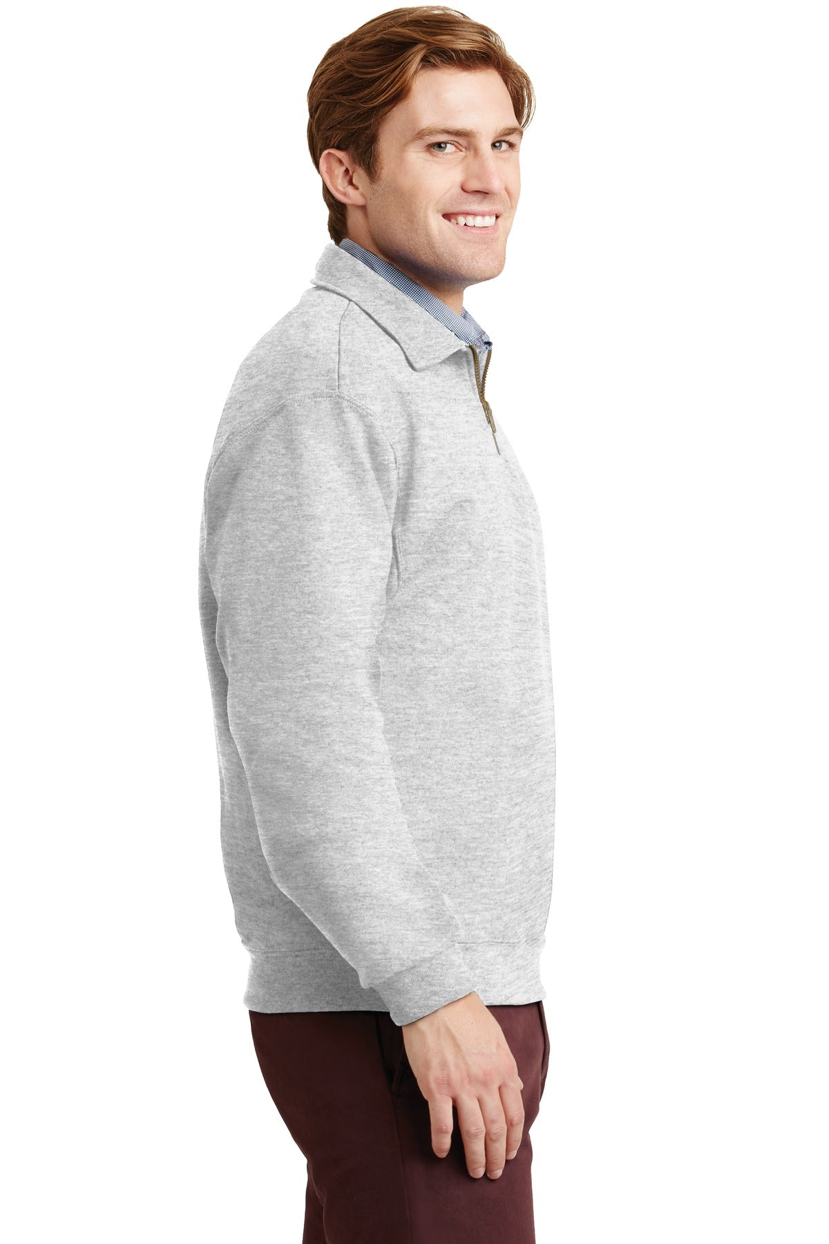 JERZEES® SUPER SWEATS® NuBlend® - 1/4-Zip Sweatshirt with Cadet Collar. 4528M - DFW Impression