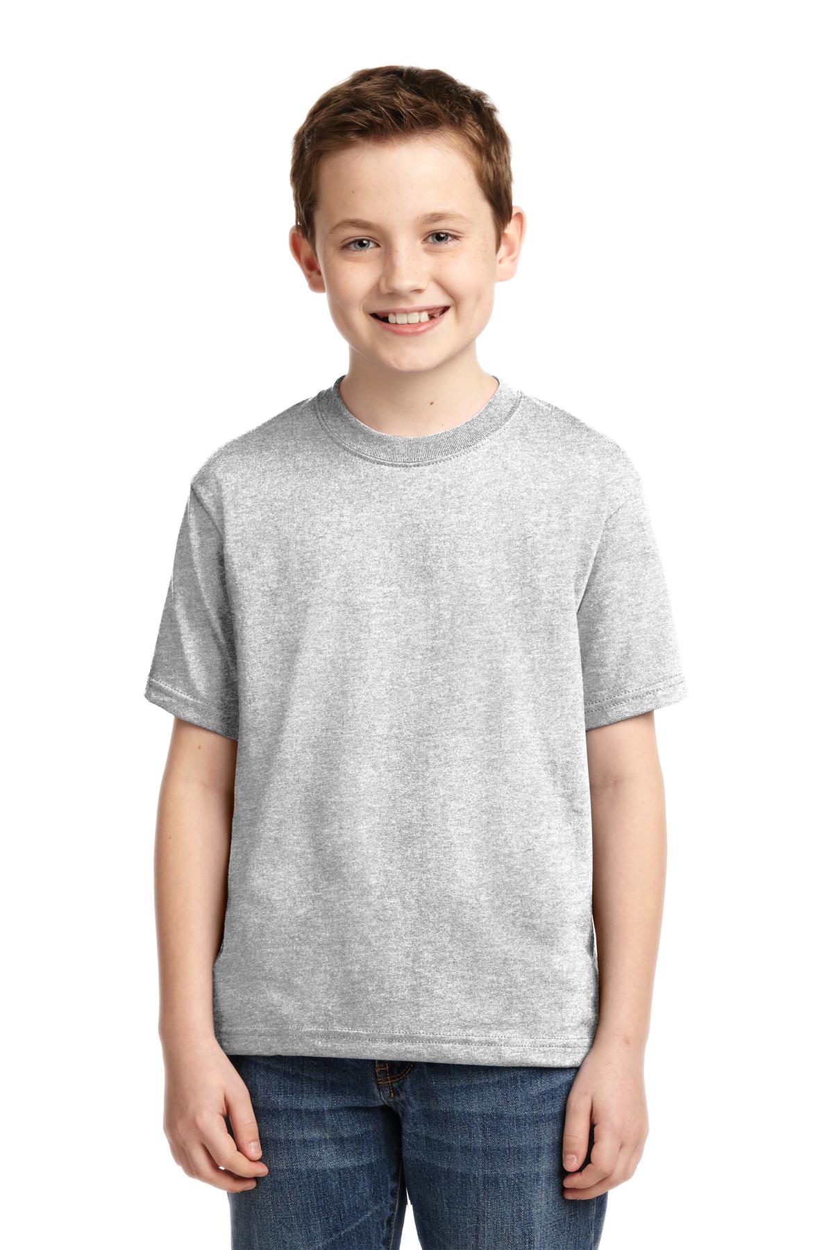 JERZEES® - Youth Dri-Power® 50/50 Cotton/Poly T-Shirt. 29B [Ash] - DFW Impression