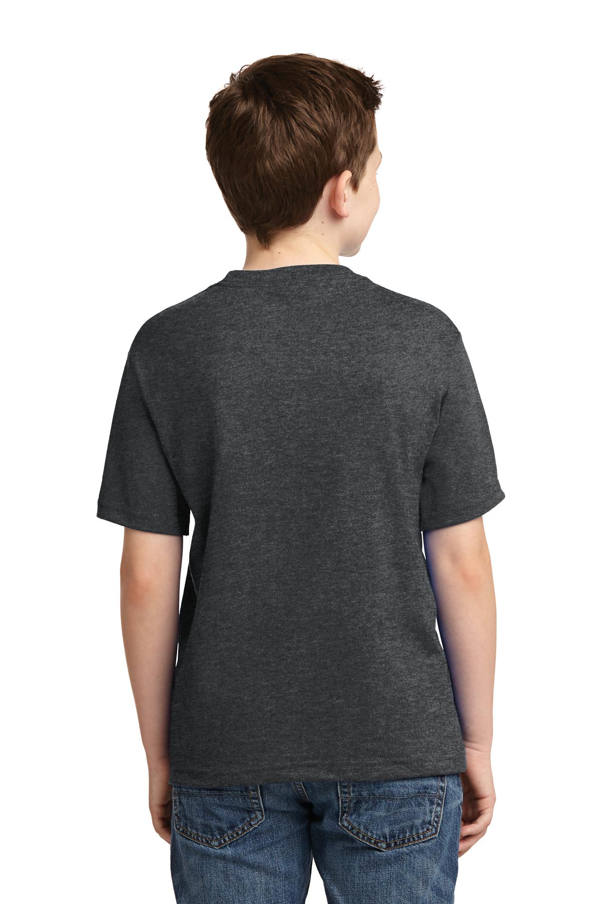 JERZEES® - Youth Dri-Power® 50/50 Cotton/Poly T-Shirt. 29B [Black Heather] - DFW Impression