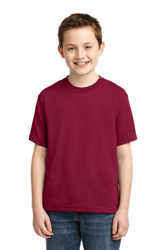 JERZEES® - Youth Dri-Power® 50/50 Cotton/Poly T-Shirt. 29B [Cardinal] - DFW Impression