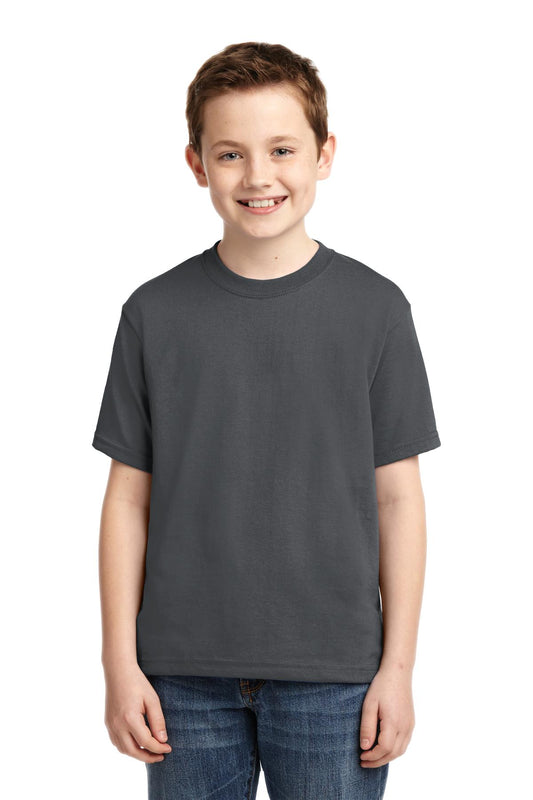 JERZEES® - Youth Dri-Power® 50/50 Cotton/Poly T-Shirt. 29B [Charcoal Grey] - DFW Impression