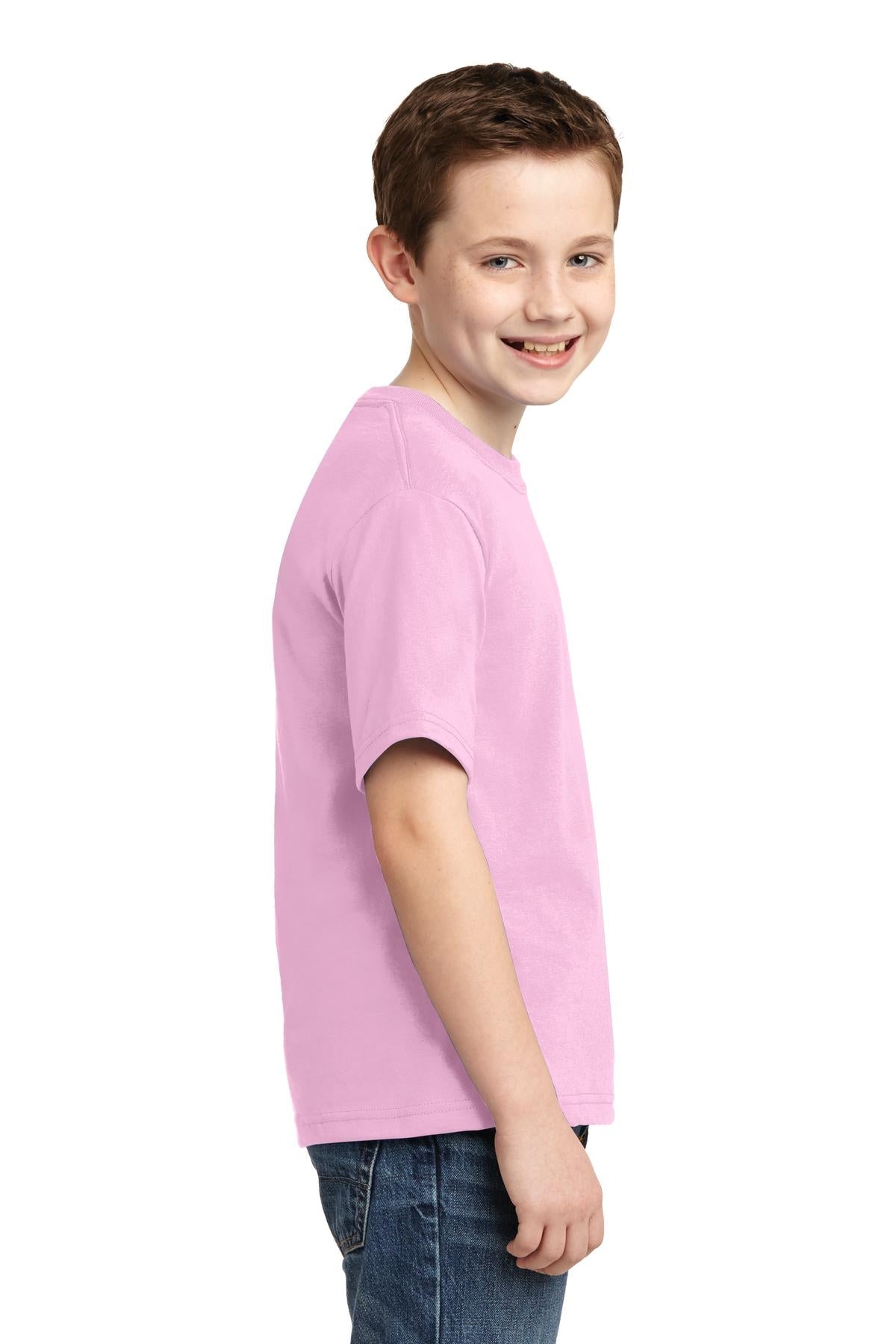 JERZEES® - Youth Dri-Power® 50/50 Cotton/Poly T-Shirt. 29B [Classic Pink] - DFW Impression