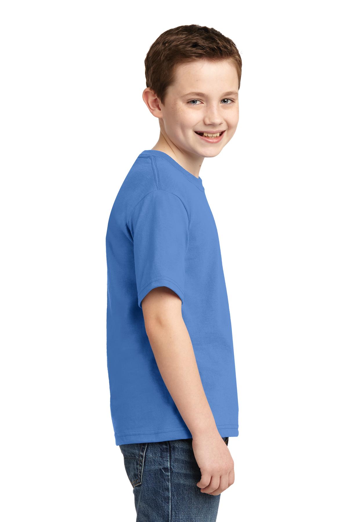 JERZEES® - Youth Dri-Power® 50/50 Cotton/Poly T-Shirt. 29B [Columbia Blue] - DFW Impression