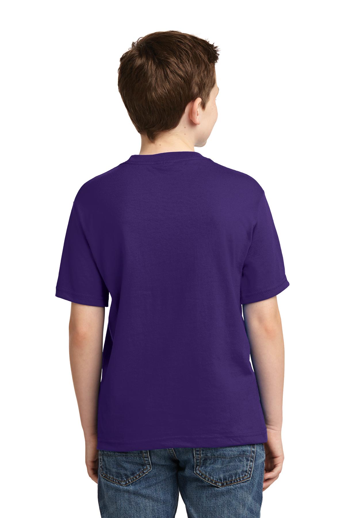 JERZEES® - Youth Dri-Power® 50/50 Cotton/Poly T-Shirt. 29B [Deep Purple] - DFW Impression