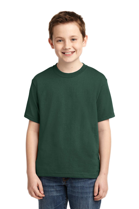 JERZEES® - Youth Dri-Power® 50/50 Cotton/Poly T-Shirt. 29B [Forest Green] - DFW Impression